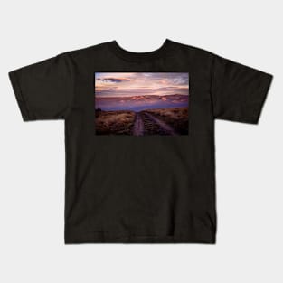 Country road at sunset Kids T-Shirt